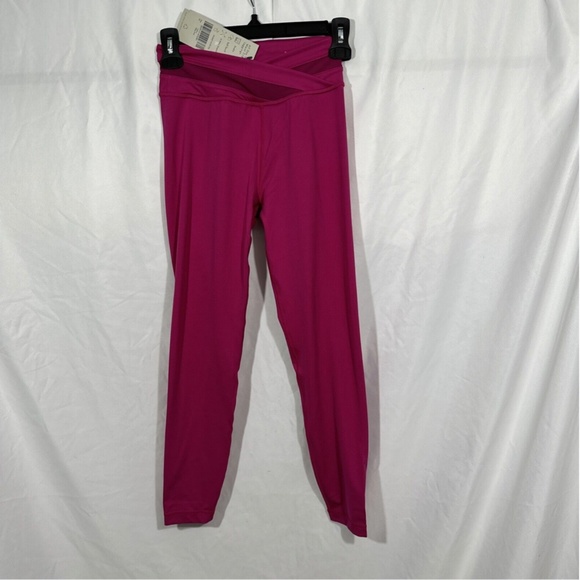 NWT‎ $88 SWEATY BETTY [ XS 4 US ] All Day Crossover Waist Leggings in Phlox Pink - Picture 8 of 14